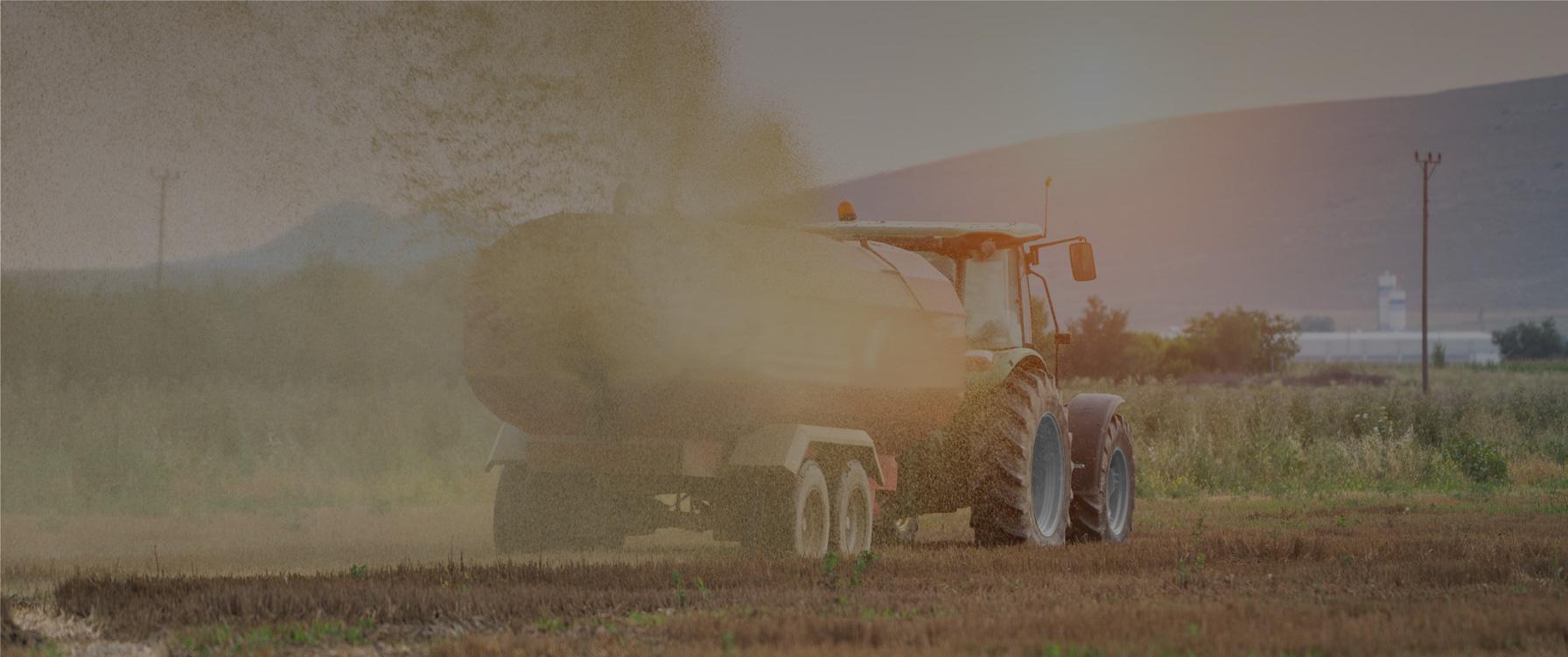 Tractor in a field