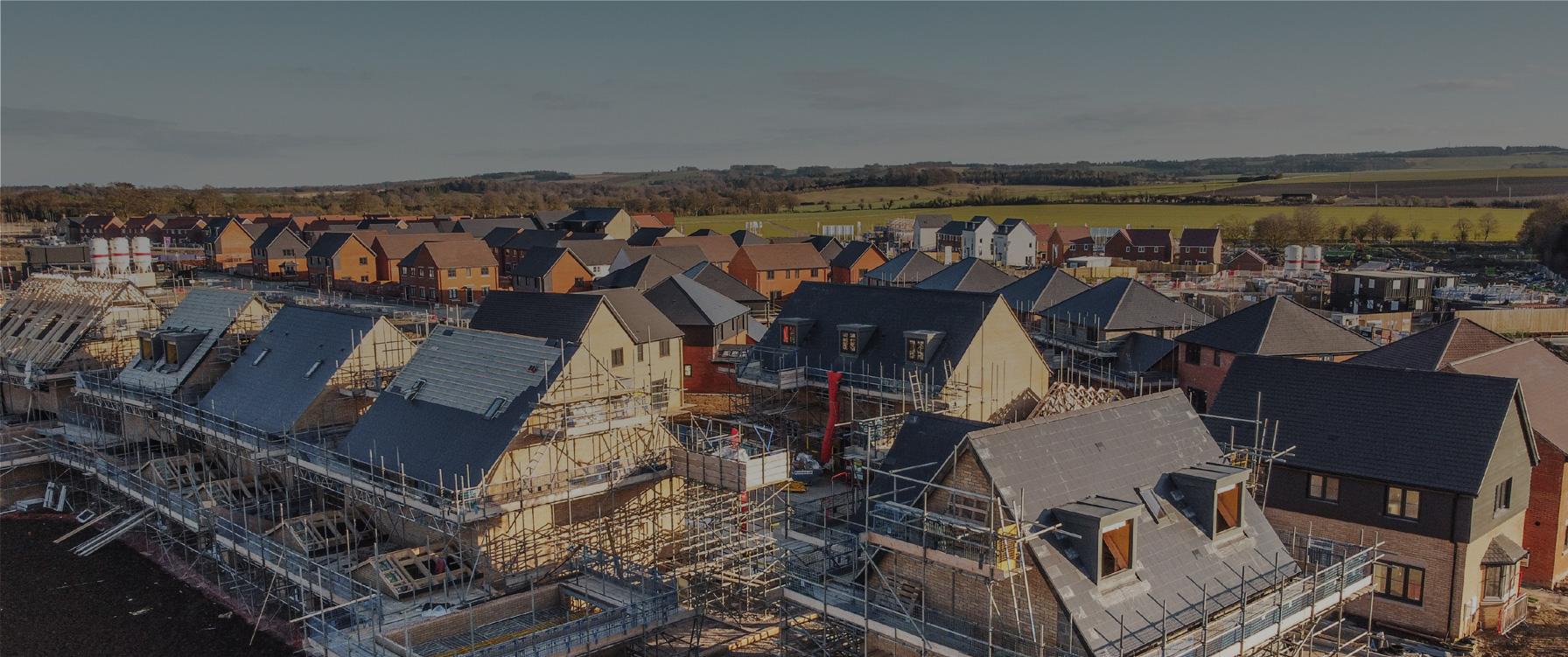 Housing estate under construction